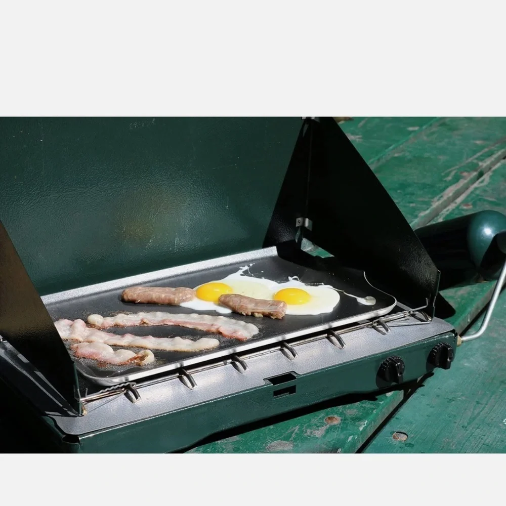 NWT Non-Stick Aluminum Camp Griddle - Black 10X16”